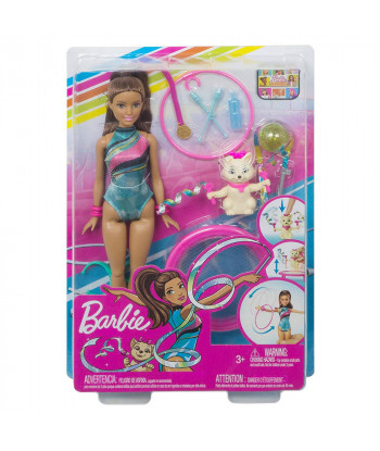 Barbie Dreamhouse Adventures Spin N Twirl Gymnast Doll