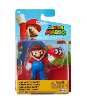 World Of Nintendo Mario With Cappy 2 5 Inch Figure