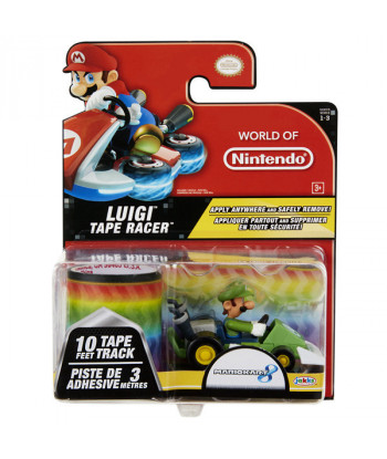 World Of Nintendo Luigi Tape Racer Figure