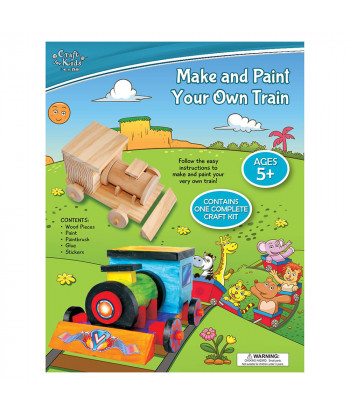 Make Paint Your Own Train Activity Set
