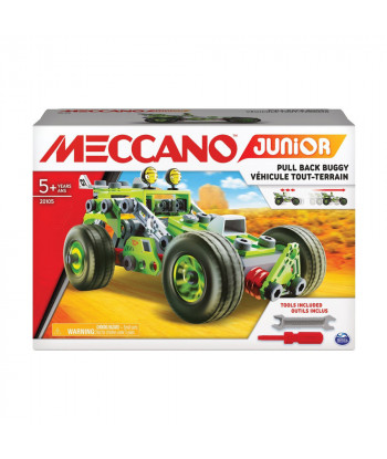 Meccano Junior 3in1 Deluxe Pull Back Buggy Vehicle Building Kit