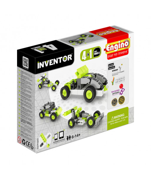 Engino Inventor 4 Models Cars Building Toy