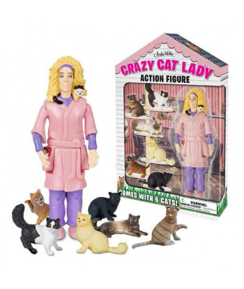 Archie Mcphee Crazy Cat Lady Action Figure