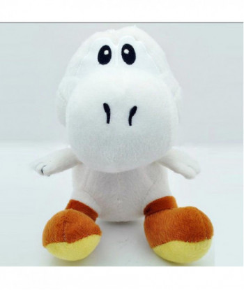 18cm Yoshi Plush Super Mario Bros Soft Stuffed Dragon Toys White