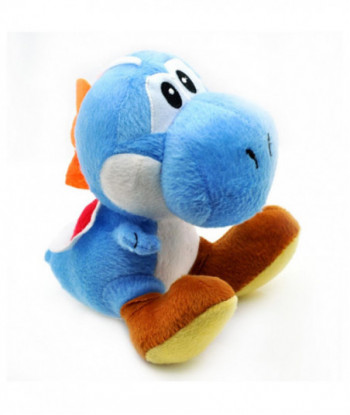 18cm Yoshi Plush Super Mario Bros Soft Stuffed Dragon Toys Blue
