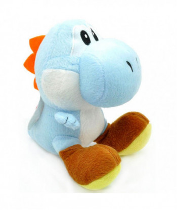 18cm Yoshi Plush Super Mario Bros Soft Stuffed Dragon Toys Light Blue