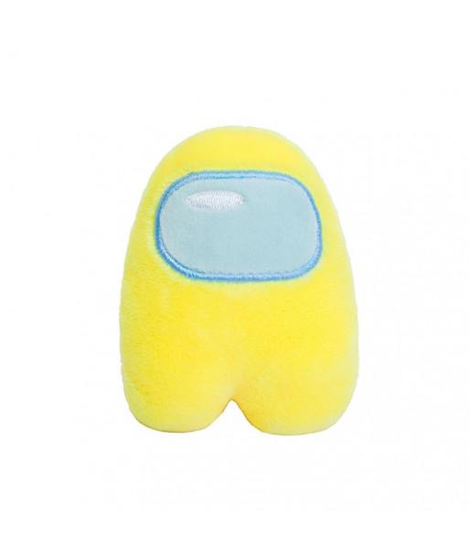 10cm Among Us Plush Soft Stuffed Musical Game Squeeze Plush Yellow