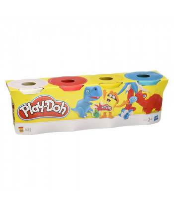 Playdoh Classic Colours 4 Pack Tubs Assortment
