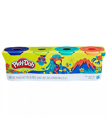 Playdoh Wild Colours 4 Pack Tubs